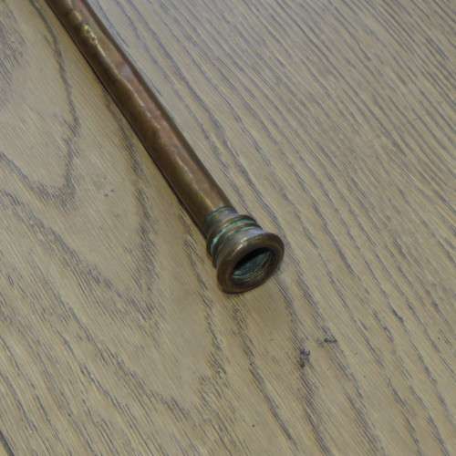 Vintage brass and copper long trumpet - Length 101 cm