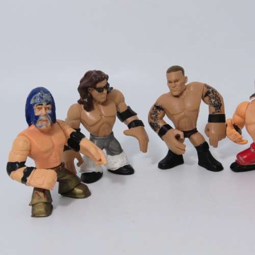 Lot of 5 WWE Rumblers figurines
