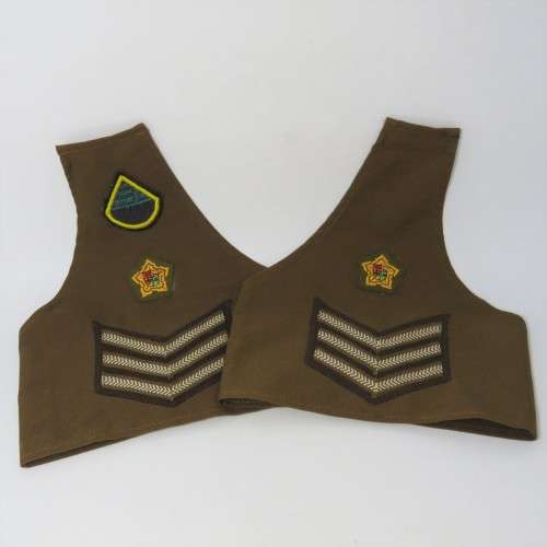 Pair of SADF Sergeant major rank brassards