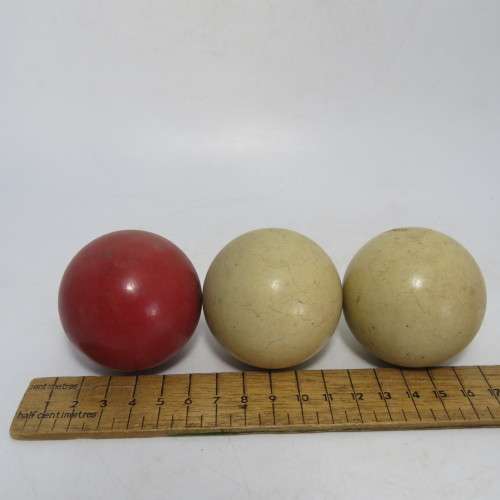 Antique Carom Billiards ball set