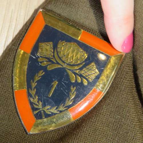 Armored Corps tunic with Special Service battalion shoulder flashes