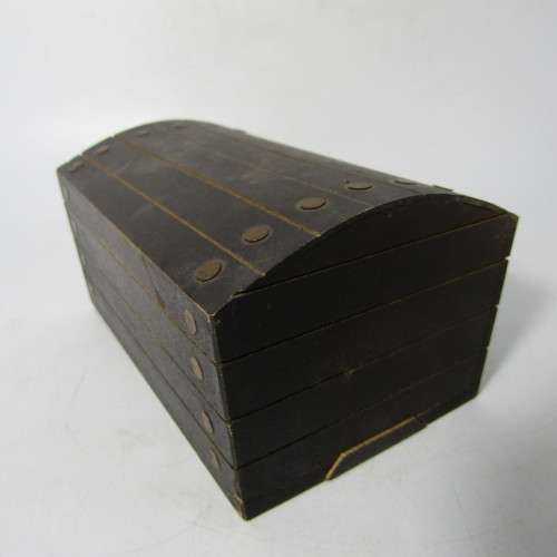 Vintage treasure chest shaped money box