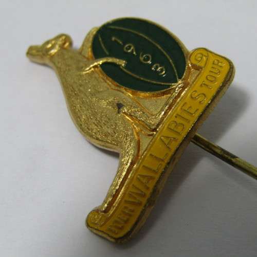 1963 Australia Wallabies tour Rugby pin badge
