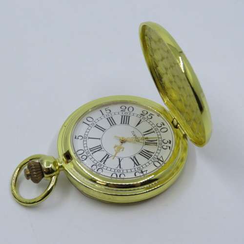 1870`s Style Tournament full hunter quartz pocketwatch - Hachette pocketwatch collection #41