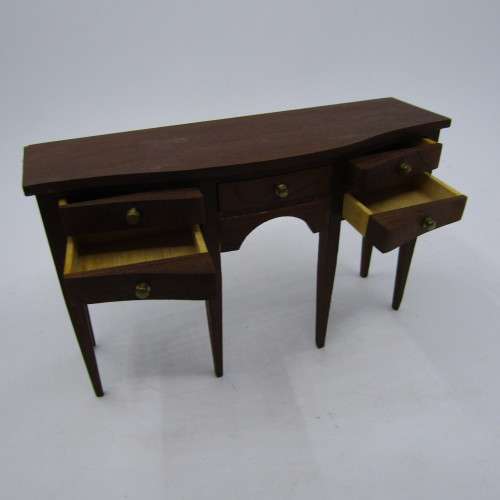 Doll`s House furniture Vintage sideboard for lounge - with 5 drawers