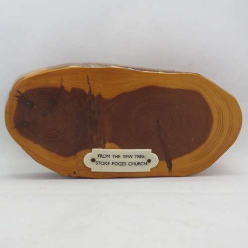 Wooden artifact from the Yew tree at Stoke Poges church