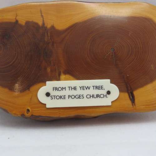 Wooden artifact from the Yew tree at Stoke Poges church