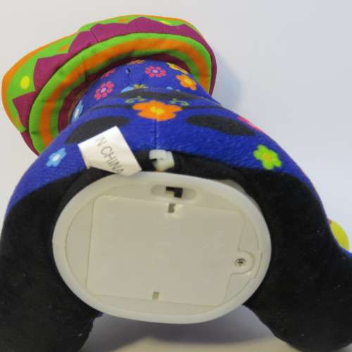 Purple Skeletom Plush toy with rattles - Singing La Bamba - Needs batteries