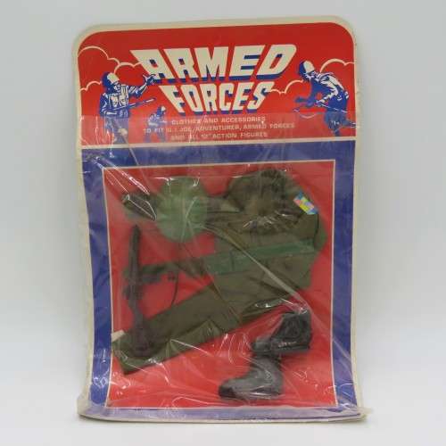 Vintage Armed Forces action figure clothing set - 12 Inch figurines like GI Joe
