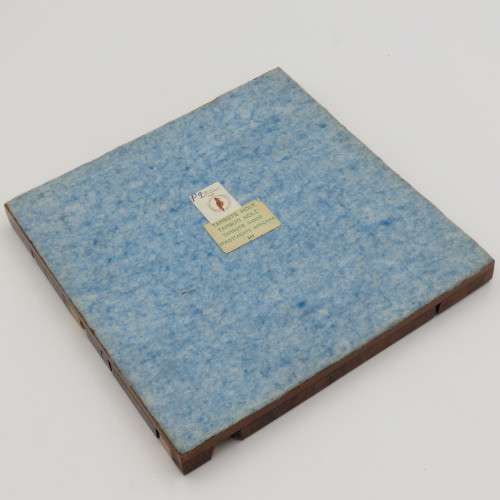 Vintage Tambotie wood square coaster - Marked `Sektor 20` - Possibly military souvenir