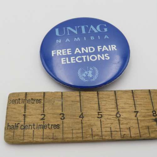 UNTAG Namibia Free and Fair elections badge