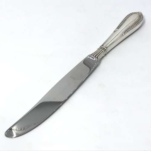 Set of Camusso silver knives with stainless steel blades - Immaculate - 752 gram - Length 21 cm
