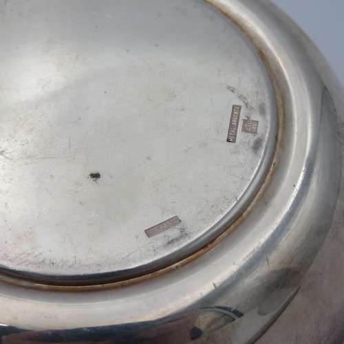 French Commando de Montfort silverplated commemorative bowl
