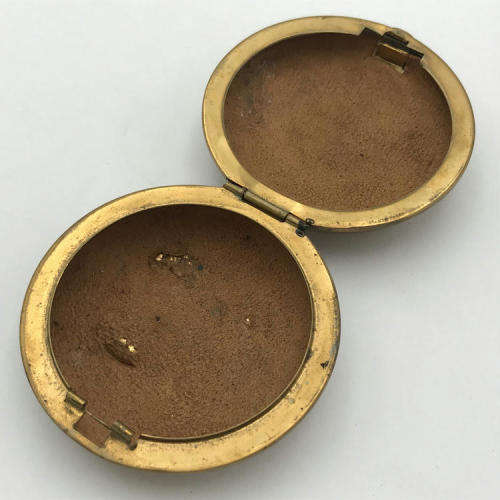Vintage brass trinket box