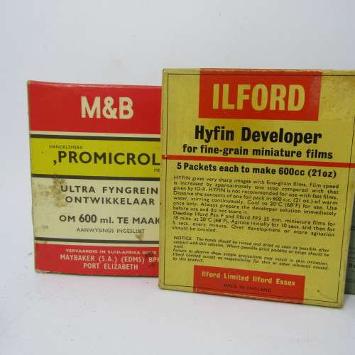 Lot of 12 vintage developing liquids