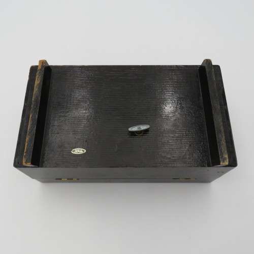 Vintage Japanese musical jewellery box with mother of pearl inlays