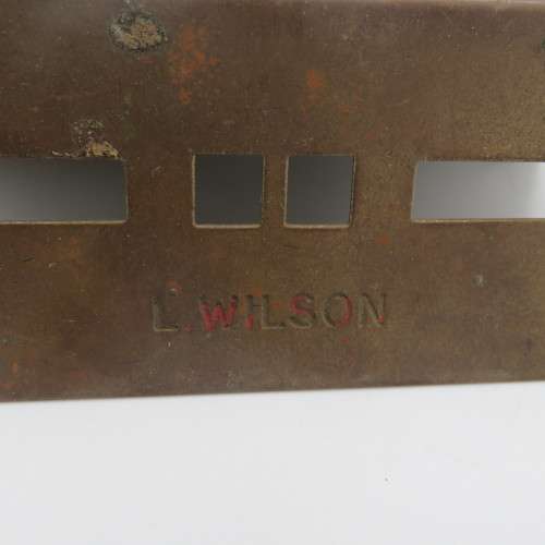 Mullard Radio L. Wilson name plate