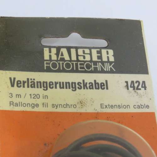 Vintage Kaizer Fototechink 1424 flash extension cable