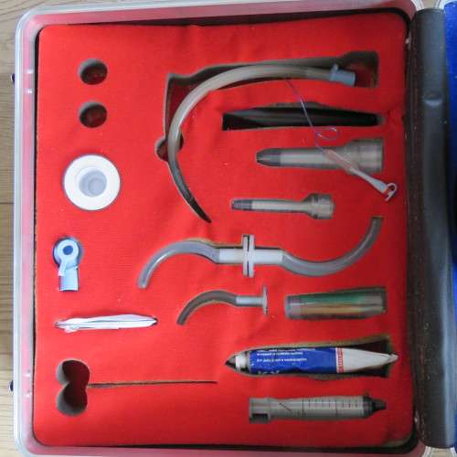 Vintage Vitalograph medical resuscitation intubation kit