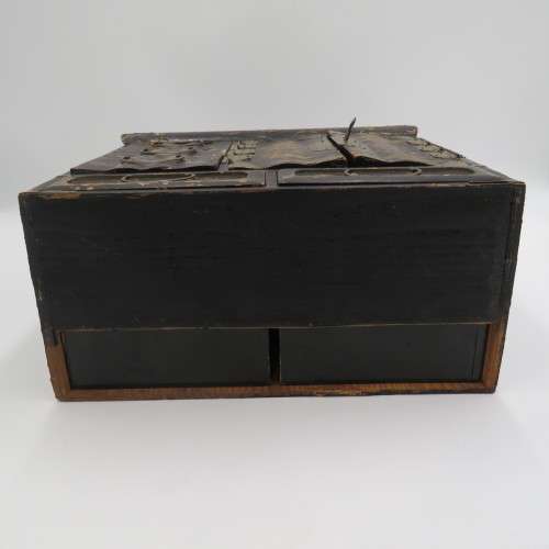 Antique Asian hand painted writing bureau