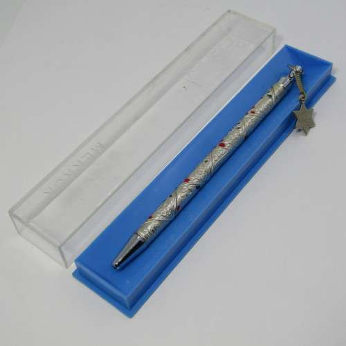 Merkur Israel pen - Tribes of Israel Bezalel works - looks like silver