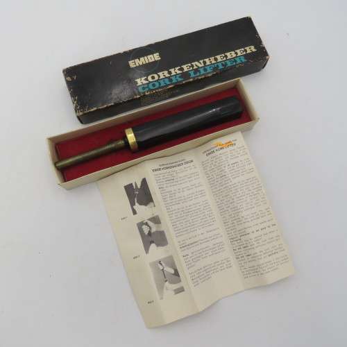 Vintage Emide cork lifter in original box