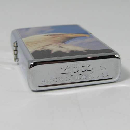 Original Stainless Steel Zippo with Eagle printing - excellent condition