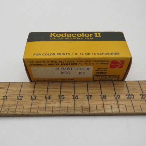 Kodacolor 2 film C120 - expired Sep 1976 - sealed in box