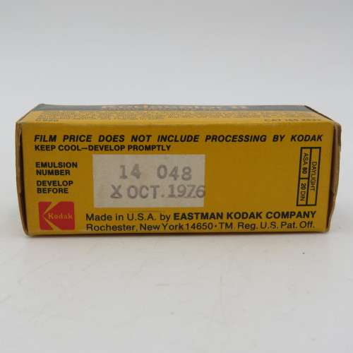 Kodacolor 2 C620 film - expired Oct 1976 sealed in box