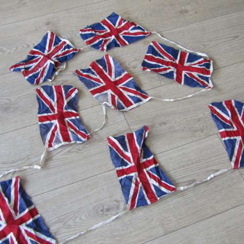 String of British banting flags
