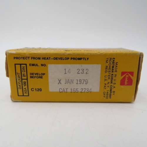 Kodacolor 2 C120 film - expired Jan 1979 - unused and unopened