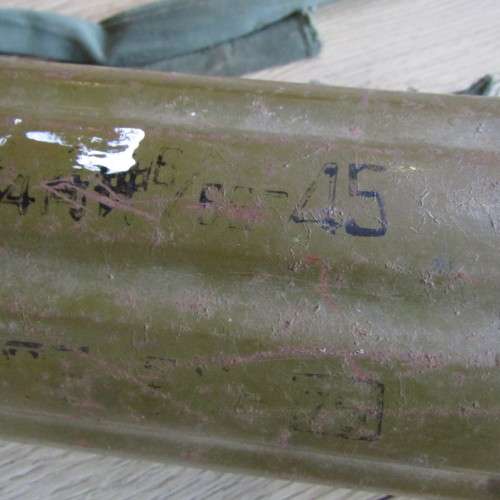 Chinese Recoilless projectile tin holder - used in Angola during border war - 82cm