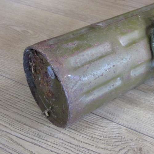 Chinese Recoilless projectile tin holder - used in Angola during border war - 82cm