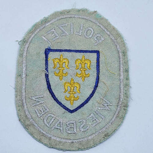 German Wiesbaden city police cloth patch