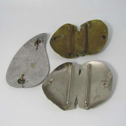 Lot of 3 vintage belt buckles
