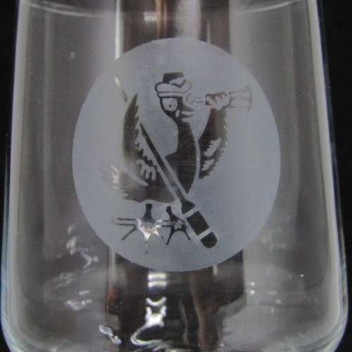 1970`s SA Womans Auxiliary Naval service (SWANS) sherry glass - rare