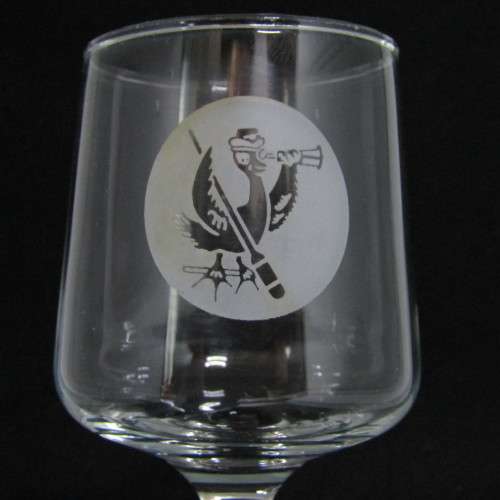 1970`s SA Womans Auxiliary Naval service (SWANS) sherry glass - rare