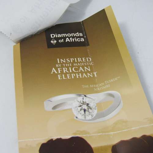 18kt White Gold ring with round brilliant diamond of 0.36 carat color I/J - size J