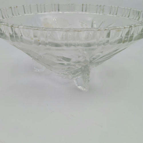 Vintage glass fruit bowl
