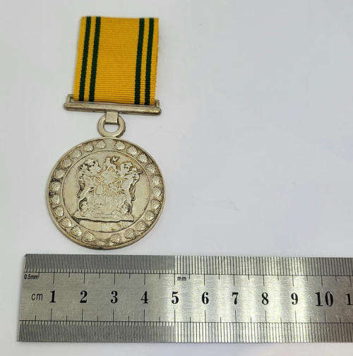 SA Prison service silver faithful service medal