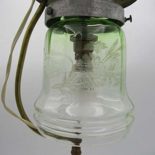 Antique lamp converted to electric - working