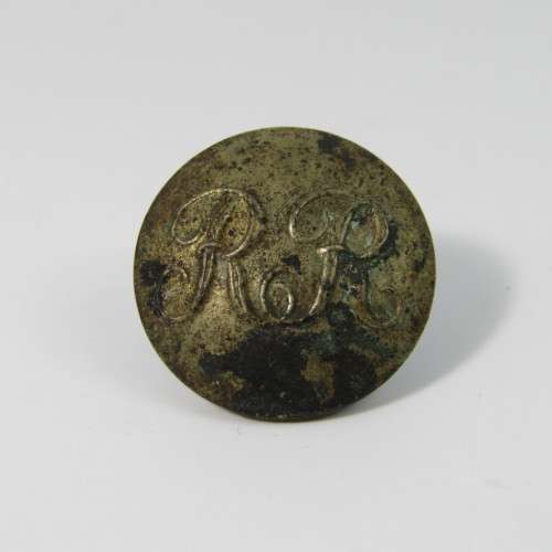 Rhodesian Railways uniform button and shoulder title - scarce