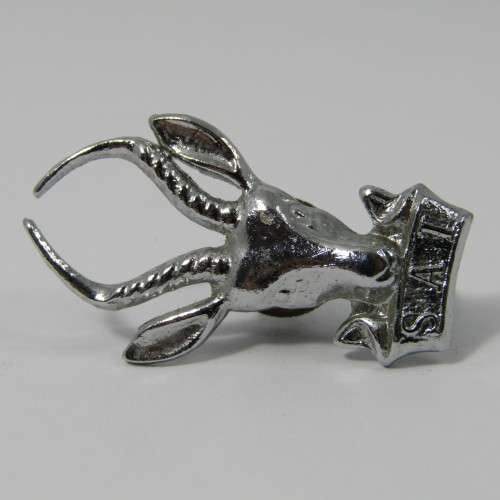 SADF Infantry bokkop chrome badge