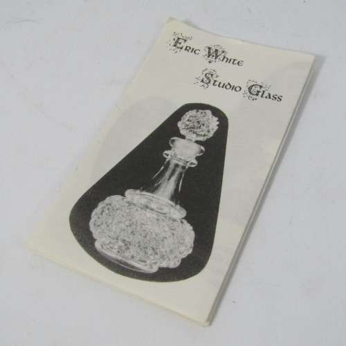 Vintage Eric White Studio glass perfume bottle