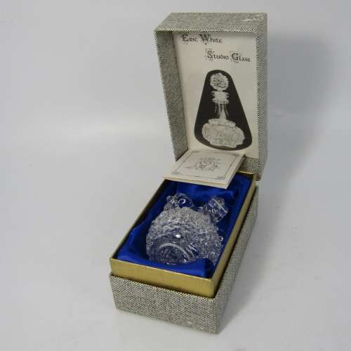 Vintage Eric White Studio glass perfume bottle