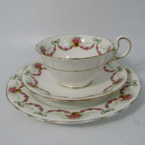 Vintage Aynsley porcelain trio