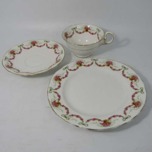Vintage Aynsley porcelain trio