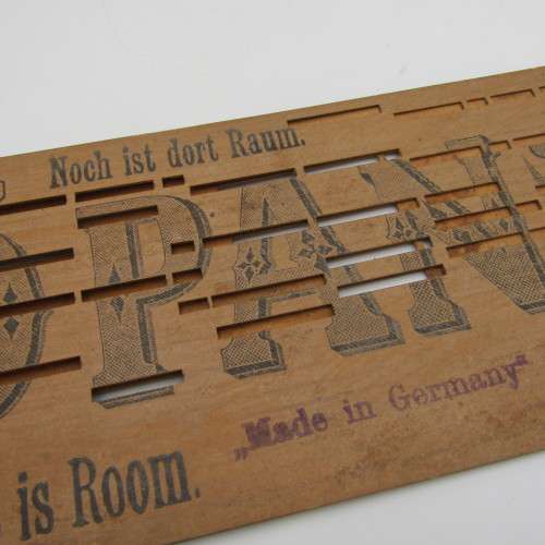 Punched Media MANOPAN music box strip - No. 617 - Yet there is Room - Late 1800`s