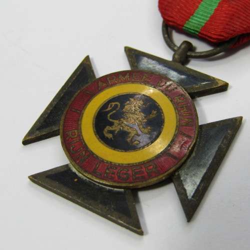 Belgium Rhine Army Cross medal