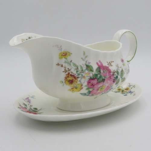 Royal Doulton Arcadia porcelain gravy boat and saucer